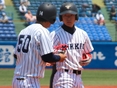 城山晃典（4年・学生コーチ）・佐藤拓也（2年）