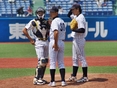 松本直樹（4年）・溝口智成監督・小林昌樹（4年）