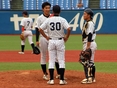小林昌樹（4年）・溝口智成監督・鈴木貴弘（4年）
