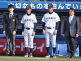 井上浩太（4年）・蒲谷良充助監督・溝口智成監督・前田一男部長