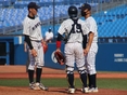 中川颯（４年）・竹葉章人（４年）・溝口智成監督