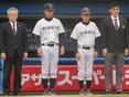 山口和範副部長・溝口智成監督・蒲谷良充助監督・髙橋嶺一（４年）