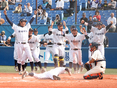 対法大二回戦、サヨナラ勝ちで勝ち点を挙げた瞬間