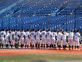 試合前の挨拶の様子