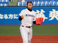 ピンチを切り抜け、吠える澤田圭（1年）